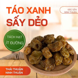 Táo sấy dẻo tách hạt (đạt chuẩn OCOP 3 sao)