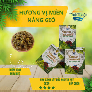 Nho sấy dẻo tách hạt và nguyên hạt (Đạt chuẩn OCOP 3 sao) 5 z7641834328396 8f1ce8414572e6201b304a66de79881d