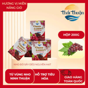 Nho sấy dẻo tách hạt và nguyên hạt (Đạt chuẩn OCOP 3 sao)